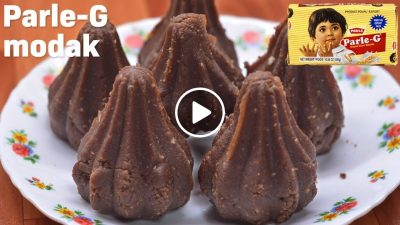 Chocolate Modak Recipe | Parle-G Biscuit Modak | How to make Modak for Ganesh Chaturthi