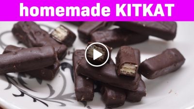 Home-made Kit-Kat chocolate recipe | बिना मोल्ड के किटकैट चॉकलेट घर पे कैसे बनाये |